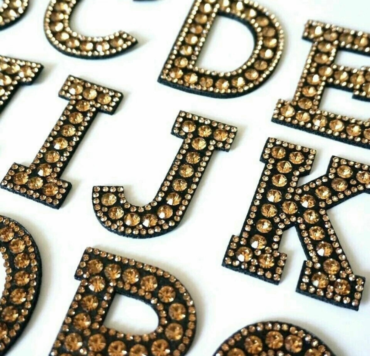 Gold Rhinestone on Black