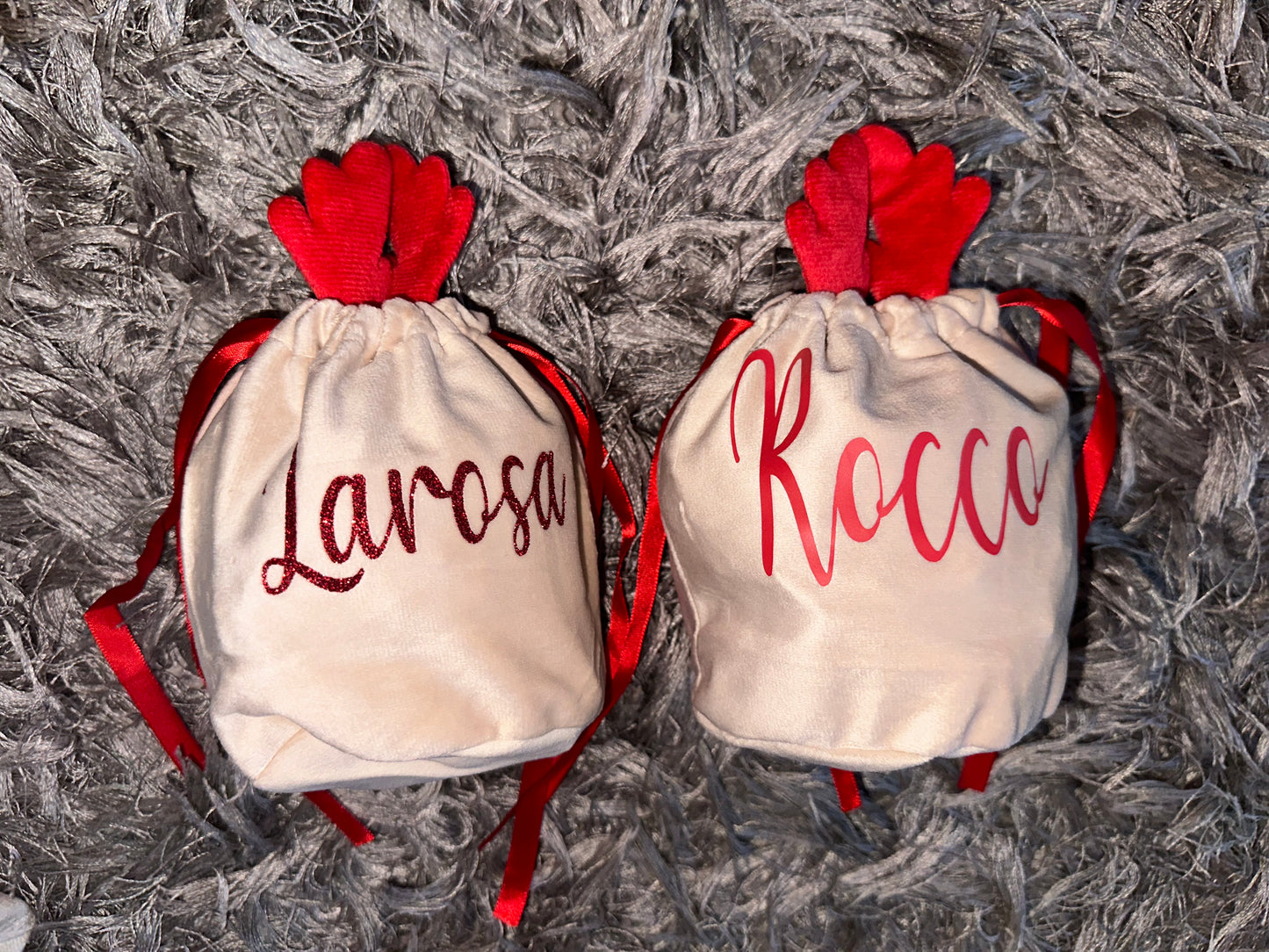 Christmas Reindeer Pouches