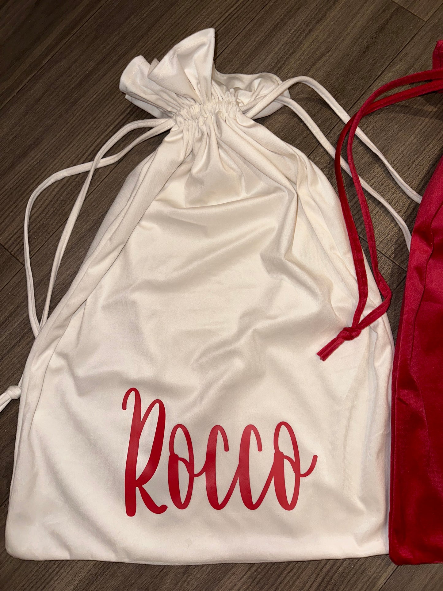 Velour Santa Sacks