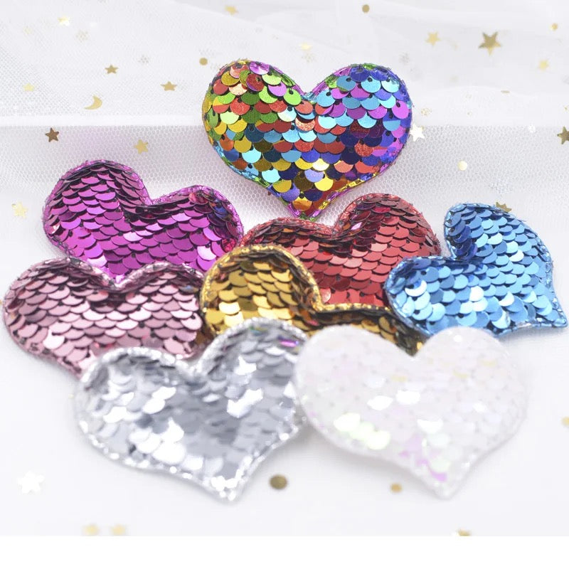 Sequin Padded Heart
