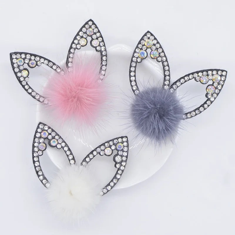 Pom Pom Crystal Rabbit Ears