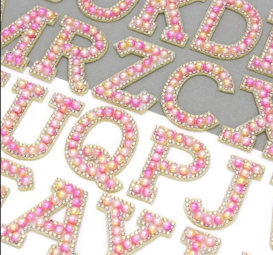 Pink pearl rhinestone