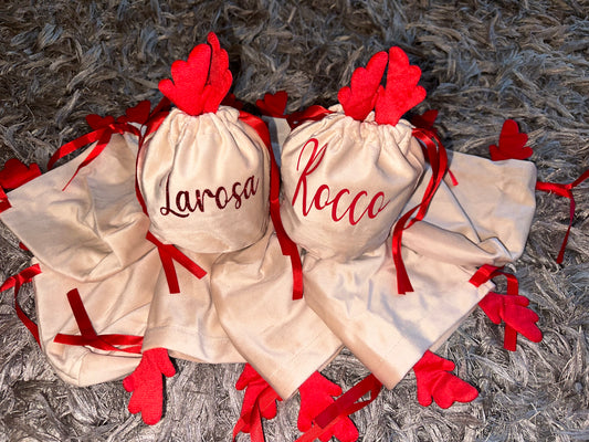 Christmas Reindeer Pouches