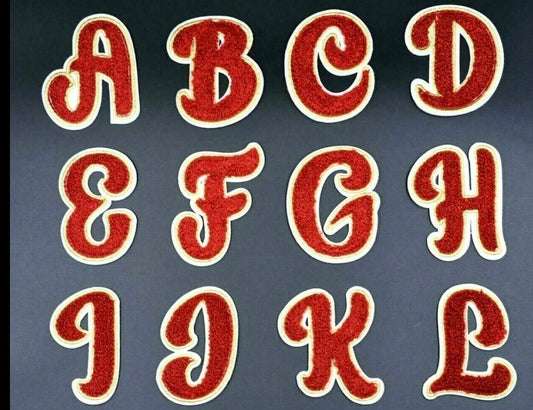 Red Swirl Gold Trim