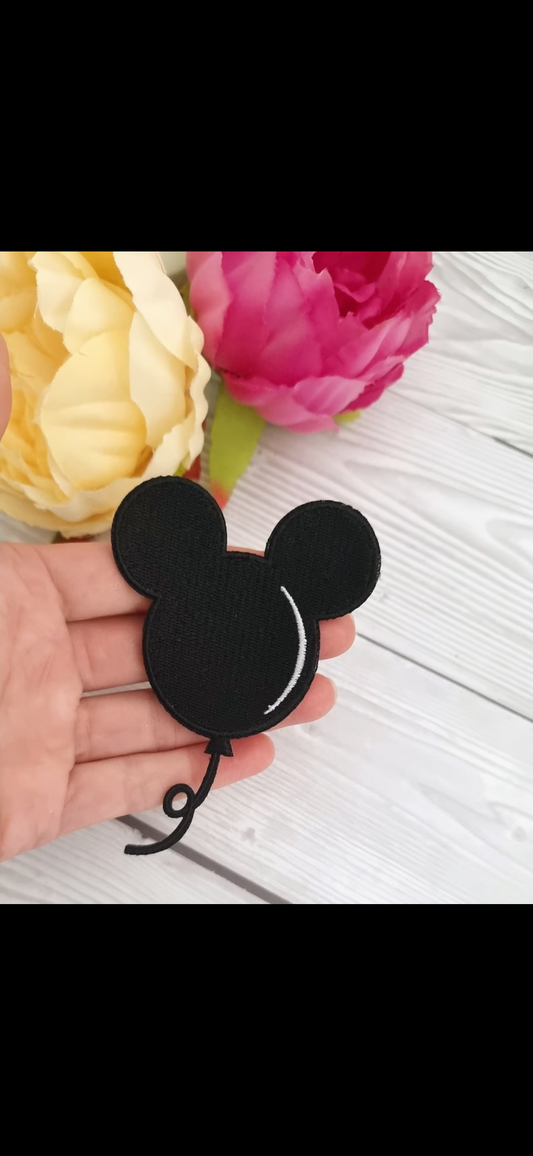 Minnie / Mickey Black Balloon