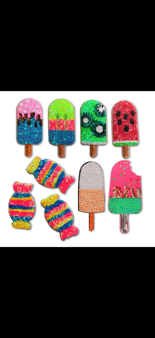 Ice Lolly Sequin Patches
