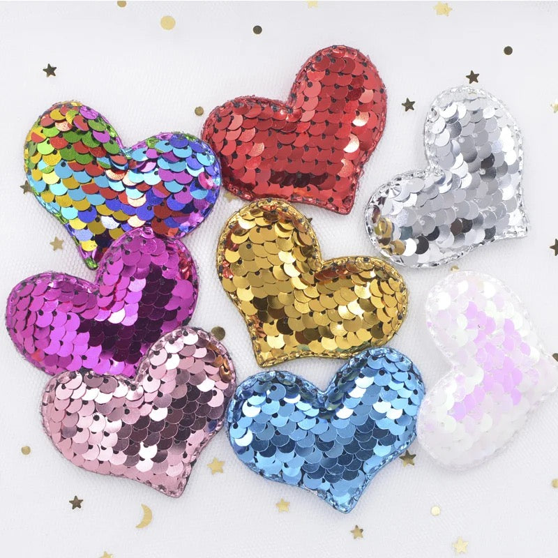 Sequin Padded Heart