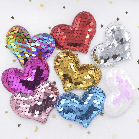Sequin Padded Heart