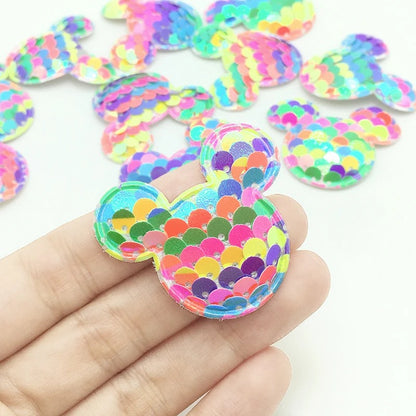 Mini Rainbow Sequin Minnie Mouse Head