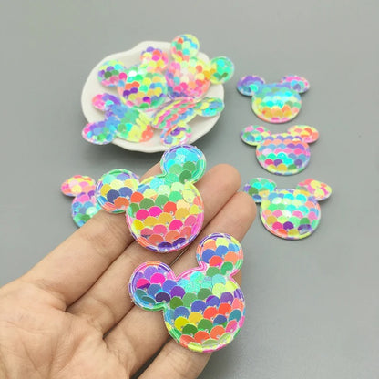 Mini Rainbow Sequin Minnie Mouse Head
