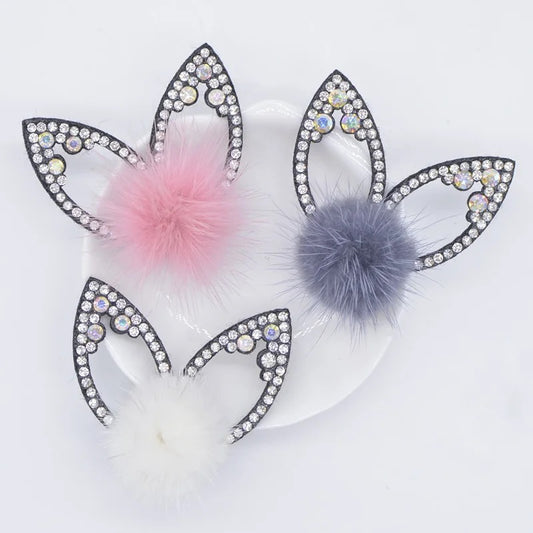 Pom Pom Crystal Rabbit Ears