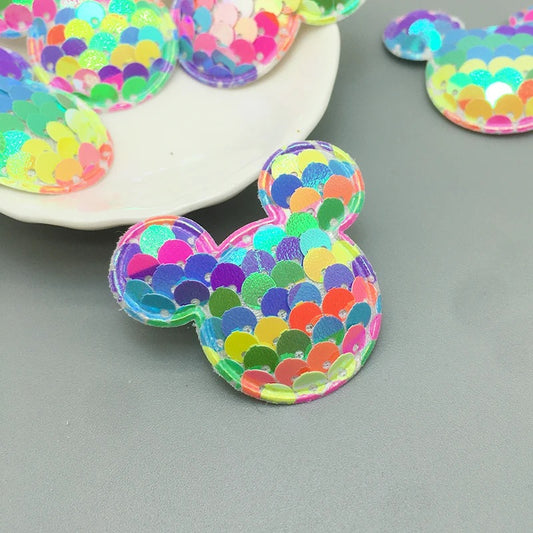 Mini Rainbow Sequin Minnie Mouse Head