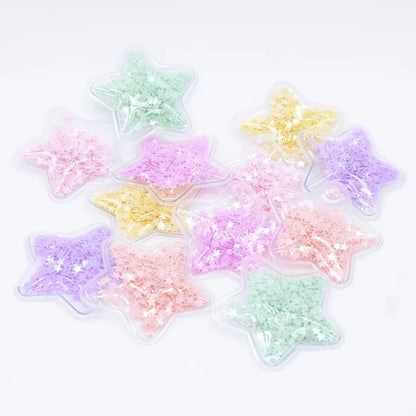Transparent Sequin Filled Star
